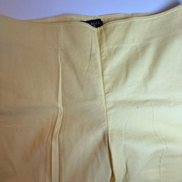 Talbots Side Zip Ankle‎ Yellow Pants Women’s size 12. Lightweight Cotton Blend. - Picture 3 of 13